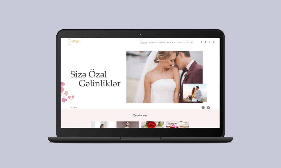Gəlinlik mağazası üçün hazırlanmış korporativ tipli Wordpress Sayt-13