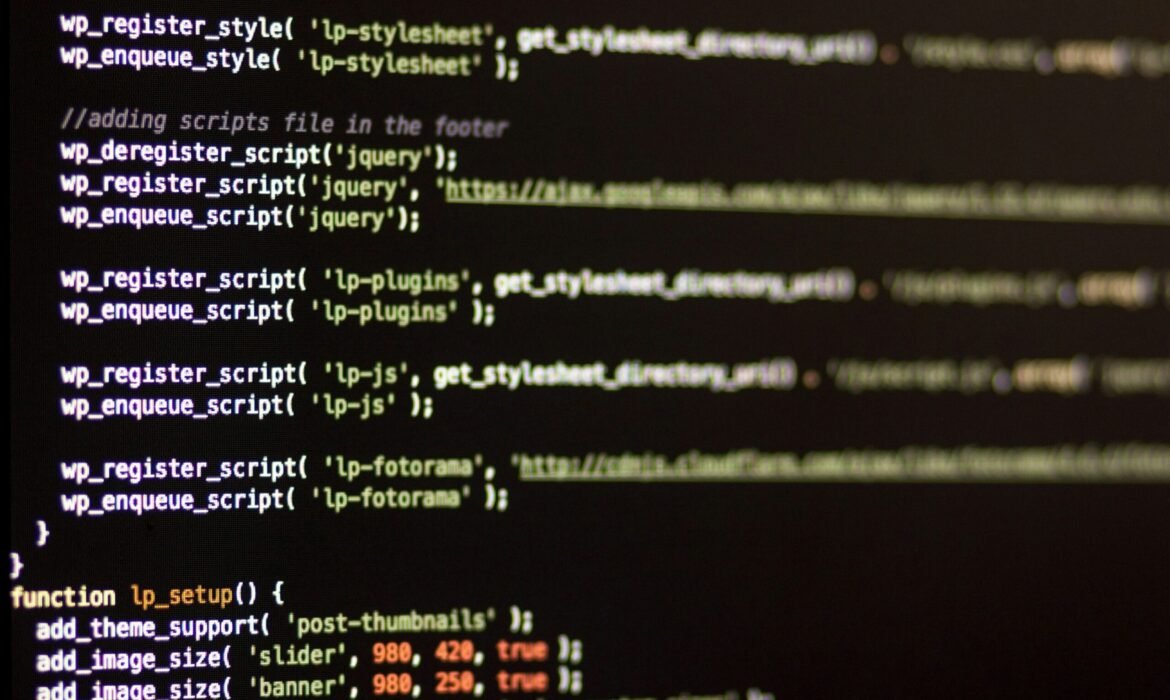 a computer screen with a bunch of text on it