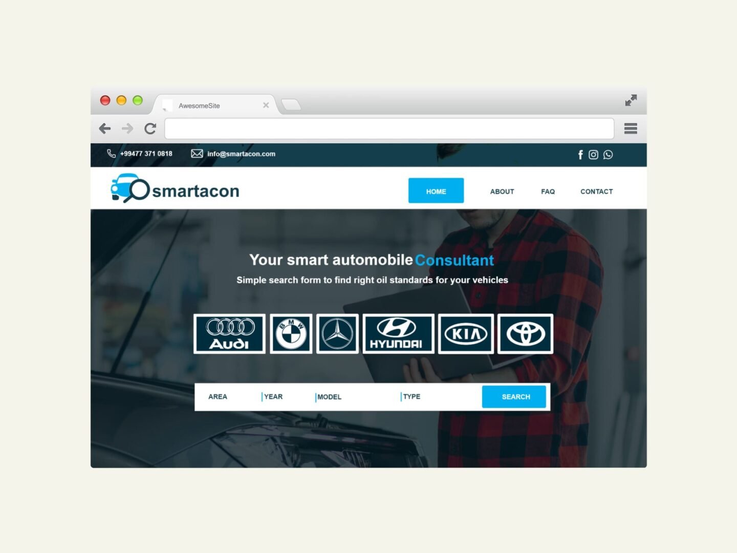 Smartacon - üçün hazırlanmış korporativ, tipli WordPress Sayt