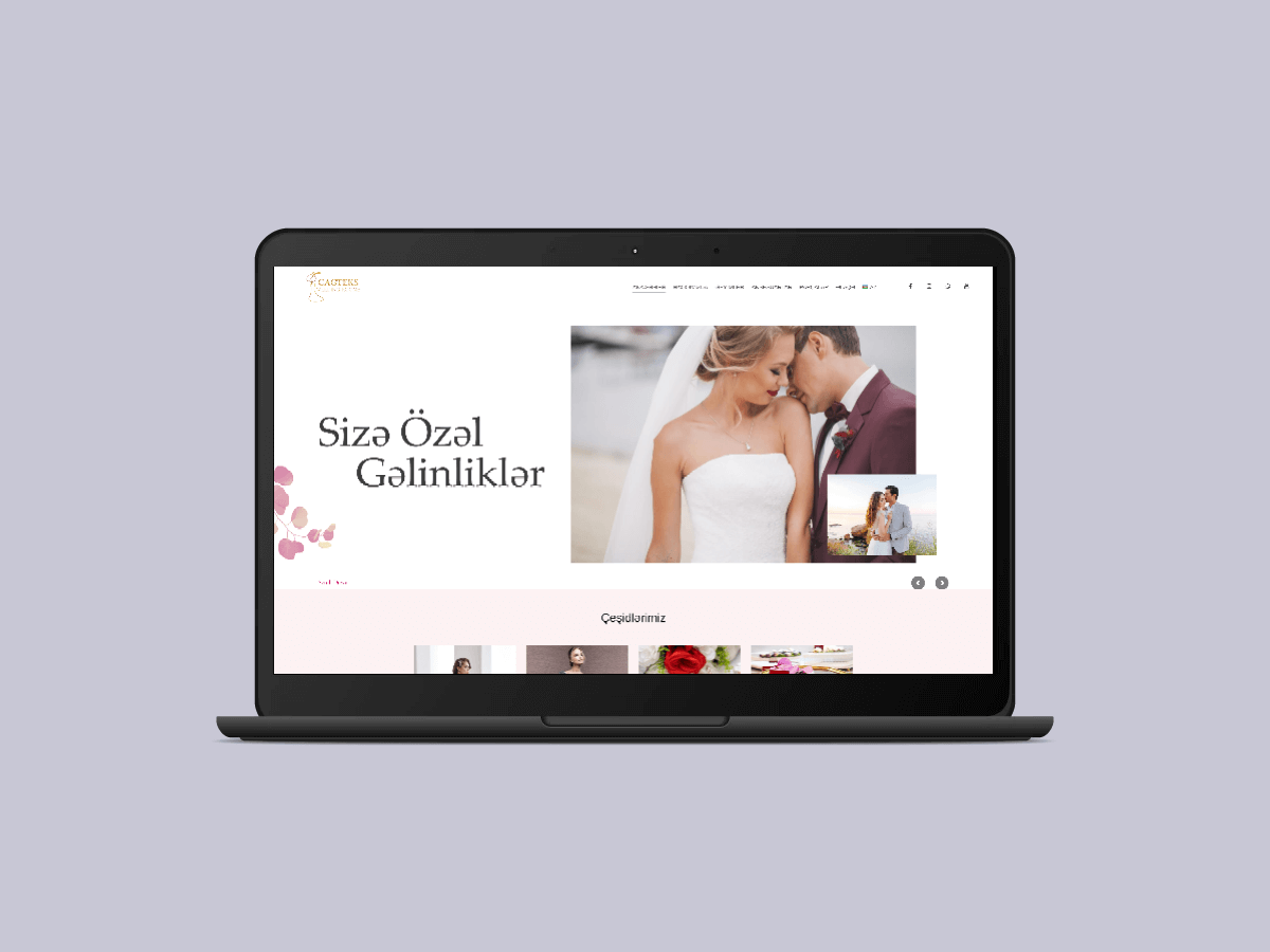 Gəlinlik mağazası üçün hazırlanmış korporativ tipli WordPress Sayt-13